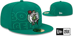 Celtics 2023 NBA DRAFT Green Fitted Hat by New Era - 2nd View