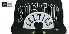 Celtics 2023 NBA TIP OFF Black-White Fitted Hat by New Era - 2nd View