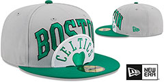 Celtics 2023 NBA TIP OFF Grey-Green Fitted Hat by New Era - 2nd View