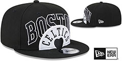 Celtics 2023 TIP OFF SNAPBACK Black-White Hat by New Era - 2nd View