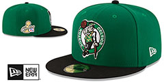 Celtics 2024 FINALS CHAMPIONS Green-Black Fitted Hat by New Era - 2nd View