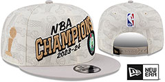 Celtics 2024 NBA CHAMPS LOCKER ROOM SNAPBACK Hat by New Era - 2nd View