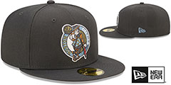 Celtics COLOR PACK MULTI Charcoal Fitted Hat by New Era - 2nd View