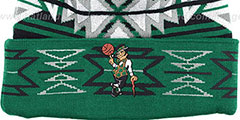 Celtics GEOTECH Knit Beanie by Mitchell and Ness - 2nd View