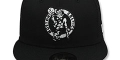 Celtics TEAM-BASIC TRUCKER Black-White Fitted Hat by New Era - 2nd View