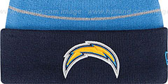 Chargers THANKSGIVING DAY Knit Beanie Hat by New Era - 2nd View