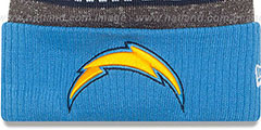 Chargers 2016 STADIUM Blue-Navy-Grey Knit Beanie Hat by New Era - 2nd View