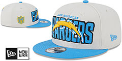 Chargers 2023 NFL DRAFT SNAPBACK Stone-Blue Hat by New Era - 2nd View