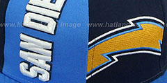 Chargers NE-NC DOUBLE COVERAGE SNAPBACK Hat by New Era - 2nd View