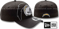 Chargers NFL BLACK-CLASSIC FLEX Hat by New Era - 2nd View