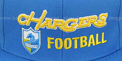 Chargers NFL-BLOCKER SNAPBACK Sky Hat by Mitchell and Ness - 2nd View