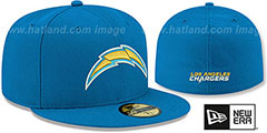 Chargers NFL TEAM-BASIC Blue Fitted Hat by New Era - 2nd View