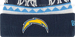 Chargers THE-MOOSER Knit Beanie Hat by New Era - 2nd View