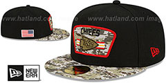 Chiefs 2021 SALUTE-TO-SERVICE Black-Desert Fitted Hat by New Era - 2nd View