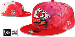 Chiefs 2022 NFL SIDELINE TIE-DYE SNAPBACK Hat by New Era - 2nd View