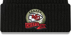 Chiefs 2022 SALUTE-TO-SERVICE Knit Beanie Hat by New Era - 2nd View