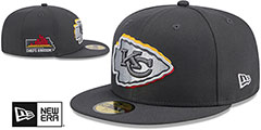 Chiefs 2024 ONSTAGE NFL DRAFT Grey Fitted Hat by New Era - 2nd View