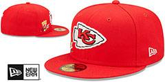 Chiefs CROWN CHAMPS Red Fitted Hat by New Era - 2nd View