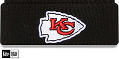 Chiefs FRESH STRIPED Knit Beanie Hat by New Era - 2nd View