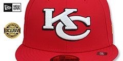 Chiefs NFL LIGATURE Red Fitted Hat by New Era - 2nd View