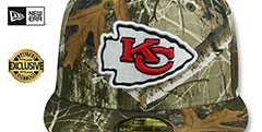 Chiefs NFL TEAM-BASIC Realtree Camo Fitted Hat by New Era - 2nd View