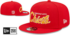 Chiefs SCRIPT-UP SNAPBACK Red Hat by New Era - 2nd View