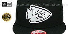 Chiefs TEAM-BASIC SNAPBACK Black-White Hat by New Era - 2nd View