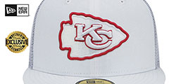 Chiefs TEAM-BASIC TRUCKER White Fitted Hat by New Era - 2nd View