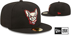 Chihuahuas MILB ONFIELD HOME Black Fitted Hat by New Era - 2nd View