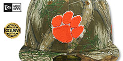 Clemson NCAA TEAM-BASIC Realtree Camo Fitted Hat by New Era - 2nd View