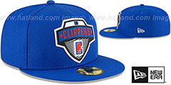 Clippers 2020 NBA TIP OFF Royal Fitted Hat by New Era - 2nd View