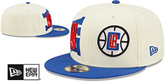 Clippers 2022 NBA DOUBLE WHAMMY DRAFT SNAPBACK Hat by New Era - 2nd View