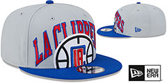 Clippers 2023 TIP OFF SNAPBACK Grey-Royal Hat by New Era - 2nd View