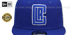 Clippers TEAM-BASIC SNAPBACK Royal-White Hat by New Era - 2nd View