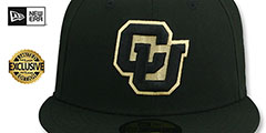 Colorado NCAA CU TEAM-BASIC Black Fitted Hat by New Era - 2nd View