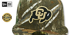 Colorado NCAA TEAM-BASIC Realtree Camo Fitted Hat by New Era - 2nd View