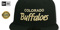 Colorado NCAA TEAM-SCRIPT Black Fitted Hat by New Era - 2nd View