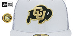 Colorado TEAM-BASIC TRUCKER White Fitted Hat by New Era - 2nd View