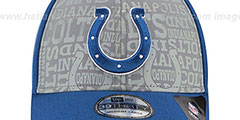 Colts 2014 NFL DRAFT FLEX Royal Hat by New Era - 2nd View