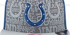 Colts 2014 NFL DRAFT SNAPBACK Royal-Grey Hat by New Era - 2nd View