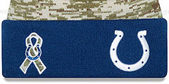 Colts 2015 SALUTE-TO-SERVICE Knit Beanie Hat by New Era - 2nd View