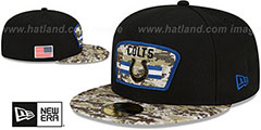 Colts 2021 SALUTE-TO-SERVICE Black-Desert Fitted Hat by New Era - 2nd View