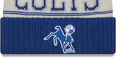 Colts 2023 HISTORIC SIDELINE Knit Beanie Hat by New Era - 2nd View