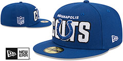 Colts 2023 NFL DRAFT Royal Fitted Hat by New Era - 2nd View