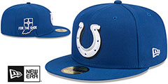 Colts 2024 NFL DRAFT Royal Fitted Hat by New Era - 2nd View