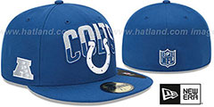 Colts NFL 2013 DRAFT Blue 59FIFTY Fitted Hat by New Era - 2nd View