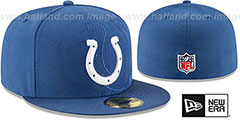 Colts STADIUM SHADOW Royal Fitted Hat by New Era - 2nd View