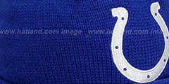 Colts XL-LOGO BEANIE Royal by Mitchell and Ness - 2nd View