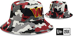 Commanders 2022 CAMO NFL TRAINING CAMP BUCKET Hat by New Era - 2nd View