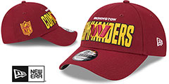 Commanders 2023 NFL DRAFT 940 SNAPBACK Burgundy Hat by New Era - 2nd View